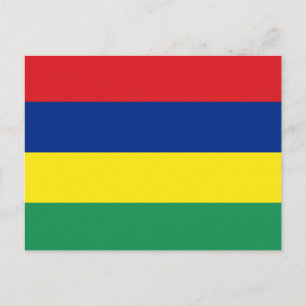 Mauritius Flagga vykort