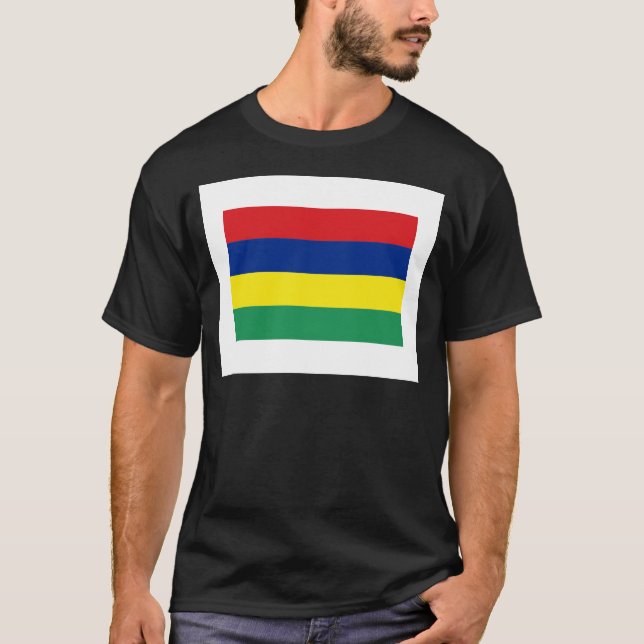 Mauritius FLAGGAinternationell Tee (Framsida)