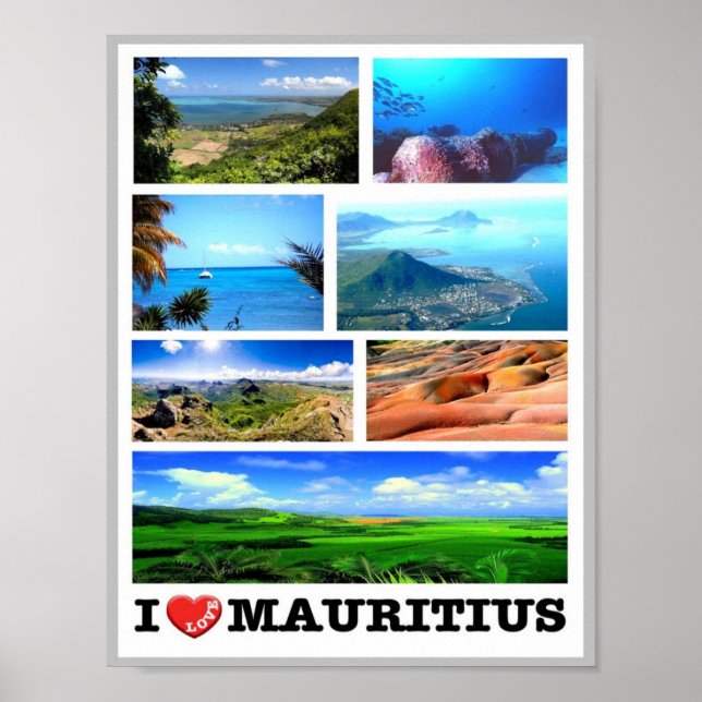 Mauritius - I Kärlek - Poster (Framsidan)