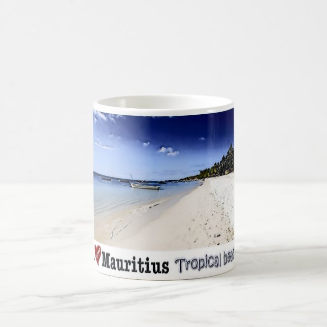 Mauritius - I Kärlek - Tropiska stranden - Kaffemugg (Center)