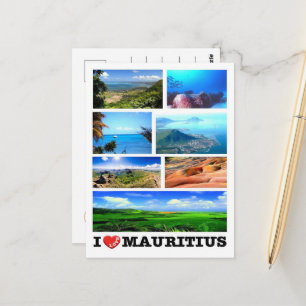 Mauritius - I Kärlek - Vykort