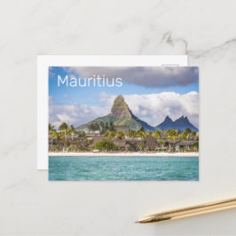Mauritius Indian Ocean Flic En flac Beach Souvenir Helg Vykort
