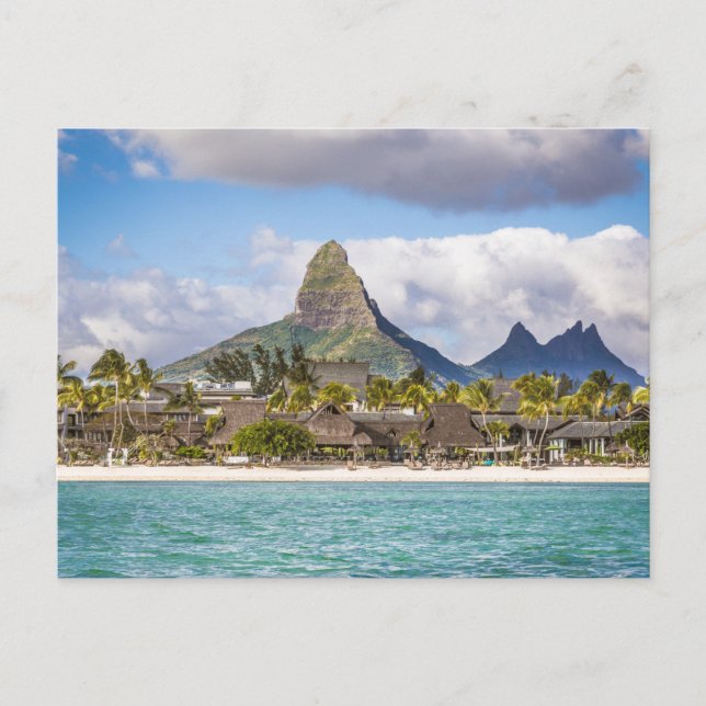 Mauritius Indian Ocean Flic En flac Beach Souvenir Helg Vykort (Framsida)