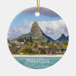 Mauritius Indian Ocean Flic En flac Beach Souvenir Julgransprydnad Keramik