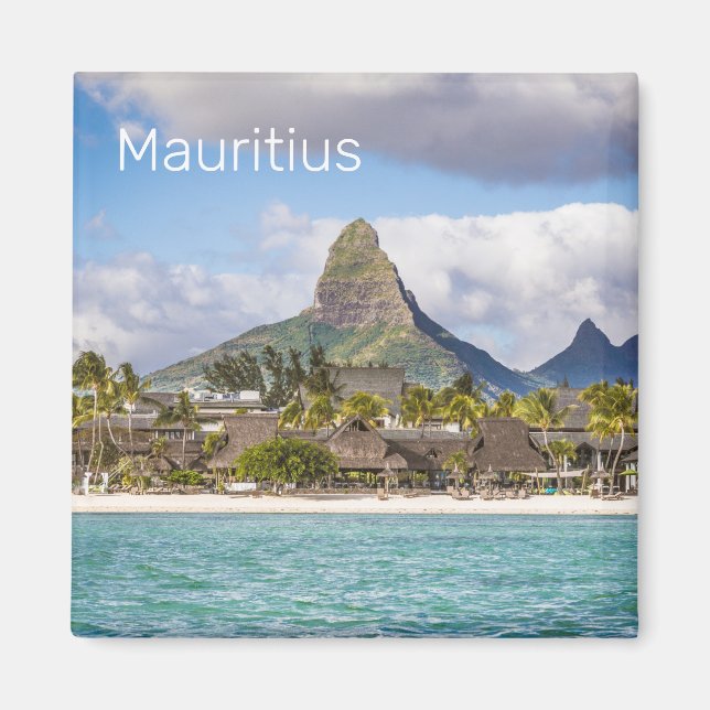 Mauritius Indian Ocean Flic En flac Beach Souvenir Magnet (Framsidan)