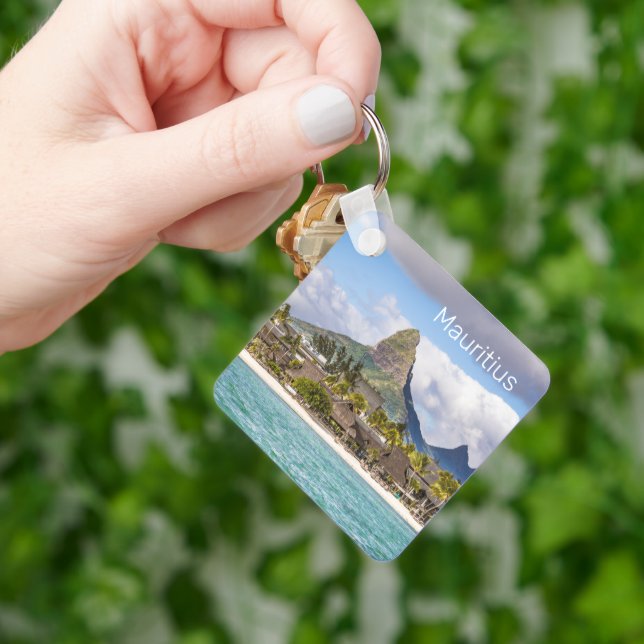 Mauritius Indian Ocean Flic En flac Beach Souvenir Nyckelring (Hand)