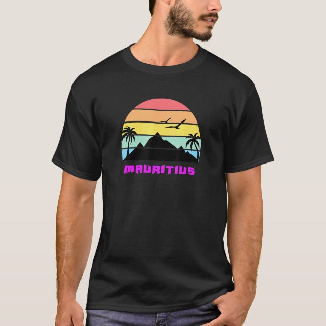 Mauritius Island Fransk Creole Travel Vacation Sou T Shirt (Framsida)
