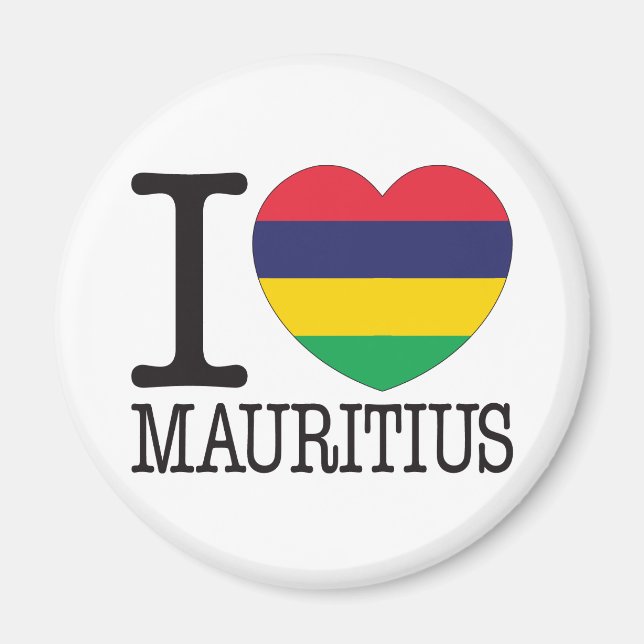 Mauritius Kärlek v2 Magnet (Framsidan)