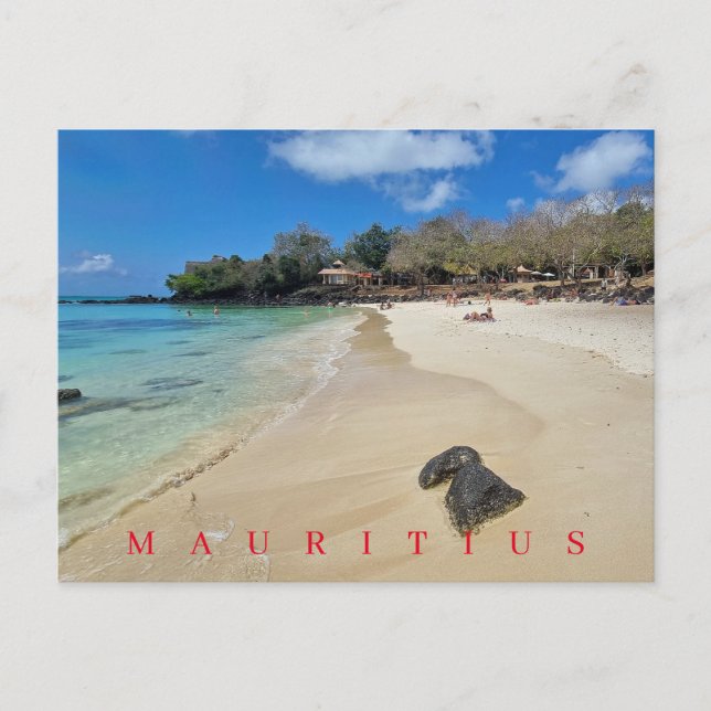 Mauritius La Cuvette Beach vy postkort Vykort (Framsida)