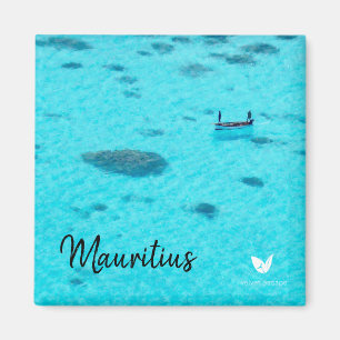 Mauritius lagun - kylmagnet av Velvet Escape Magnet