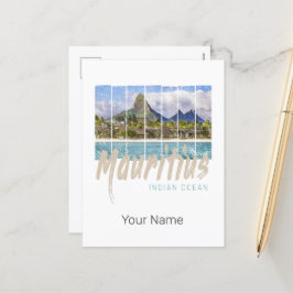 Mauritius Le Morne Brabant Mountain Souvenir Helg Vykort