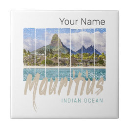 Mauritius Le Morne Brabant Mountain Souvenir Kakelplatta