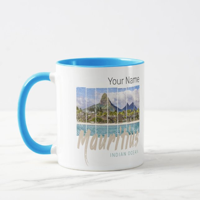 Mauritius Le Morne Brabant Mountain Souvenir Mugg (Vänster)