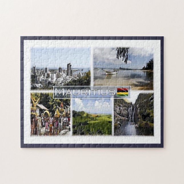 Mauritius - Mosaic - Pussel (Horisontell)
