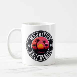 Mauritius Öster Afrika Retro Sunset Souvenirs 60 Kaffemugg