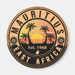 Mauritius Öster Afrika Retro Sunset Souvenirs 60 Magnet