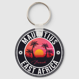 Mauritius Öster Afrika Retro Sunset Souvenirs 60 Nyckelring