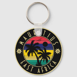 Mauritius Öster Afrika Retro Sunset Souvenirs 60 Nyckelring