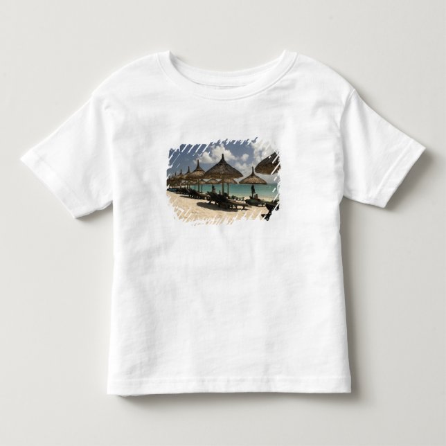 Mauritius, Poste de Flacq. Strandscen vid T-shirt (Framsida)