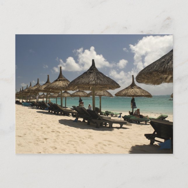 Mauritius, Poste de Flacq. Strandscen vid Vykort (Framsida)