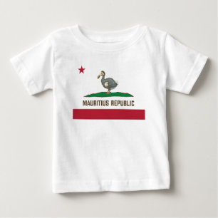 Mauritius Republiken Kalifornien Flagga Dodo T Shirt