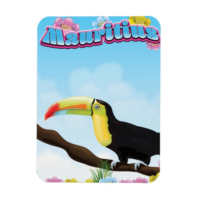 Mauritius reseaffisch magnet (Vertikal)
