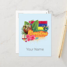Mauritius Retro Indian Ocean Dodo and Flagga Vinta
