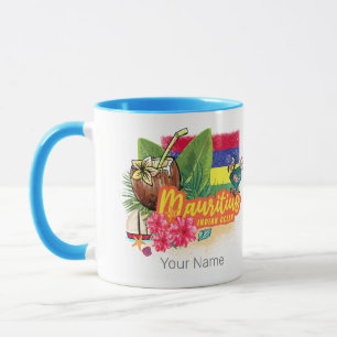 Mauritius Retro Indian Ocean Dodo and Flagga Vinta Mugg