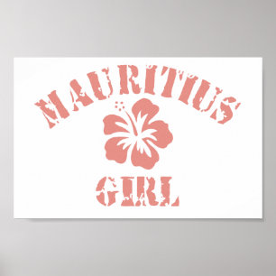 Mauritius Rosa Girl Girl Poster