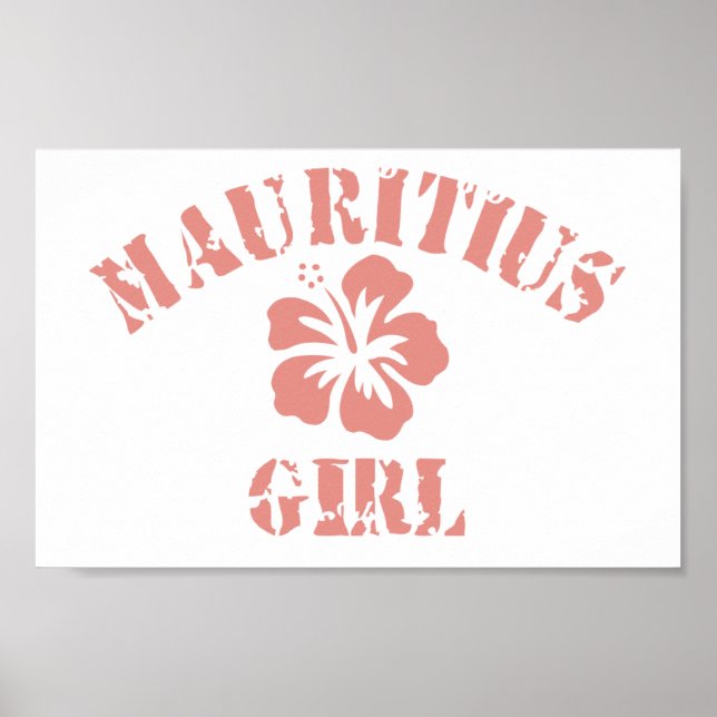 Mauritius Rosa Girl Girl Poster (Framsidan)