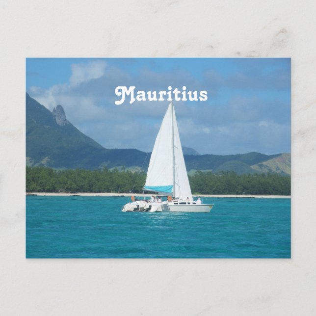 Mauritius Sailing Vykort (Framsida)