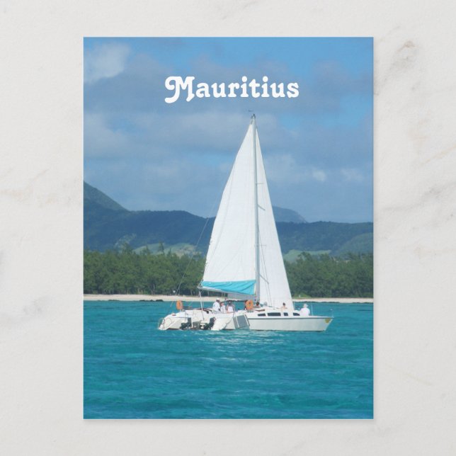 Mauritius Sailing Vykort (Framsida)