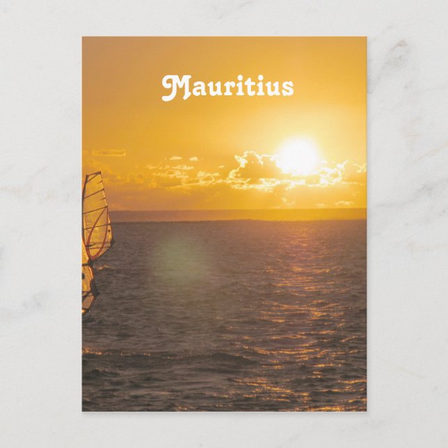 Mauritius Sunset Vykort (Framsida)