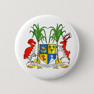 Mauritius vapensköld knapp