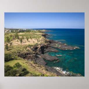 Mauritius, västra Mauritius, Belle Vue, havet Poster