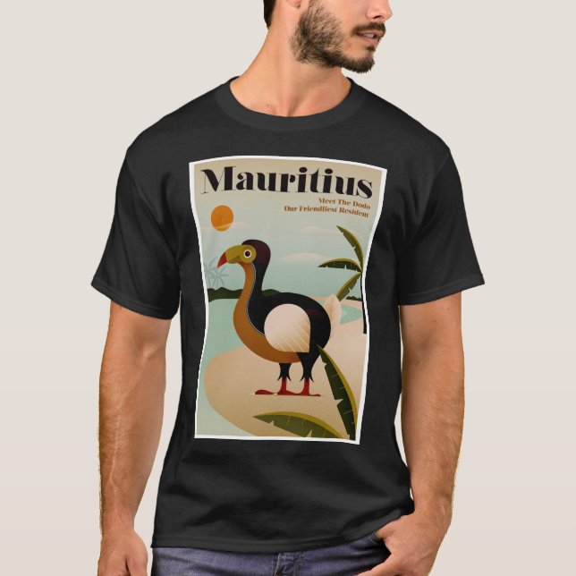 MAURITIUS, Vintage resor och turism  T Shirt (Framsida)