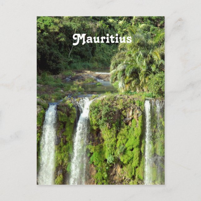 Mauritius Waterfalls Vykort (Framsida)