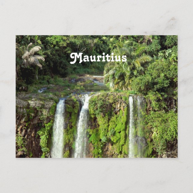 Mauritius Waterfalls Vykort (Framsida)