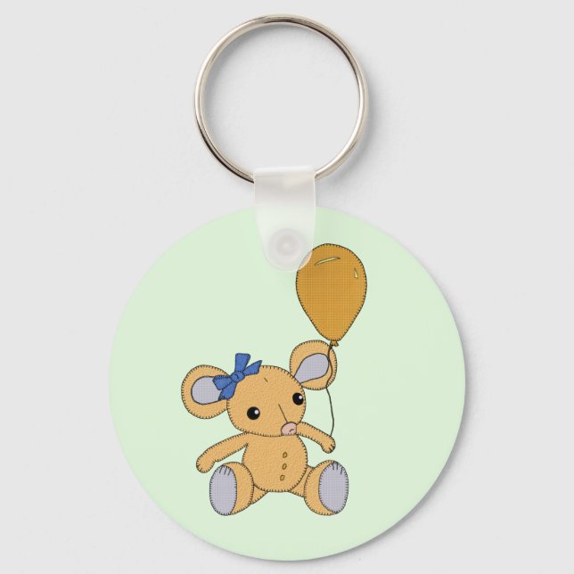 Maus mit Ballon Nyckelring (Framsida)