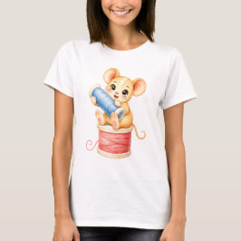 Maus mit Garnknäuel T Shirt
