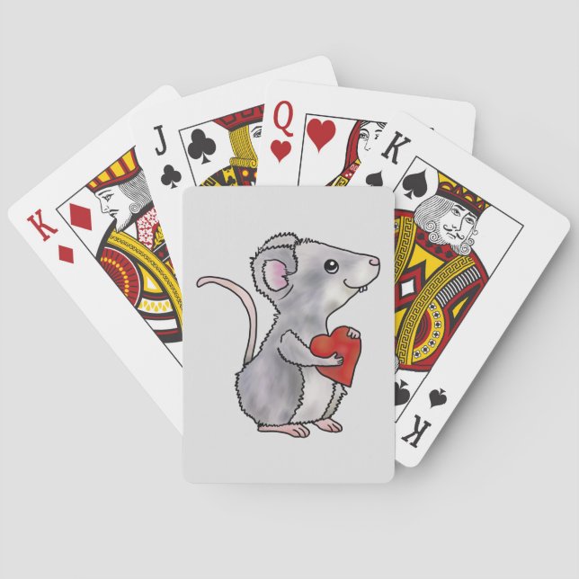 Maus mit Herz  Casinokort (Baksidan)