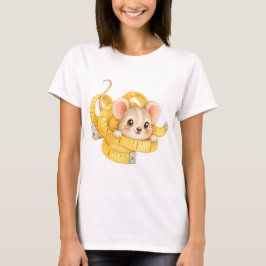 Maus mit Maßband Nähinspiration T Shirt