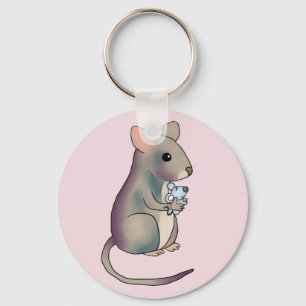 Maus mit Maus Nyckelring