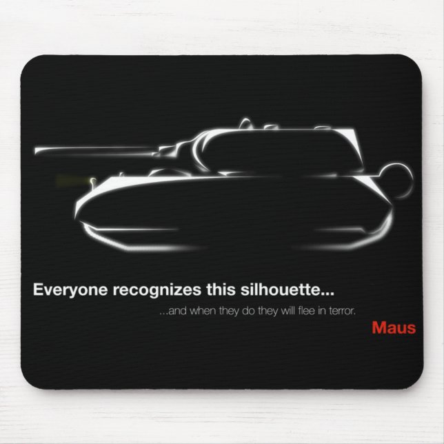 Maus Tenk Mousepad Musmatta (Framsidan)