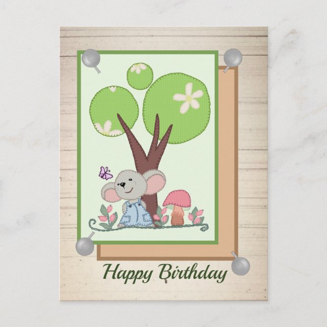 Maus unterm Baum Vykort (Framsida)