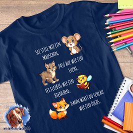 Mäuschen - Luchs - Biene - Fuchs 1 | Schulanfang T Shirt