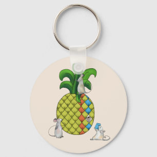 Mäuse nähen Ananas Nyckelring