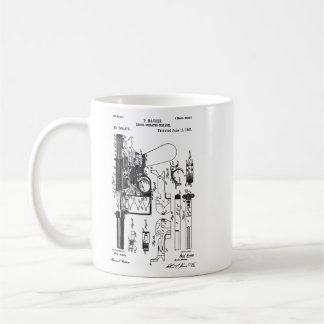 Mauser C96 Broomhandle Patent Blueprint Schematic Kaffemugg