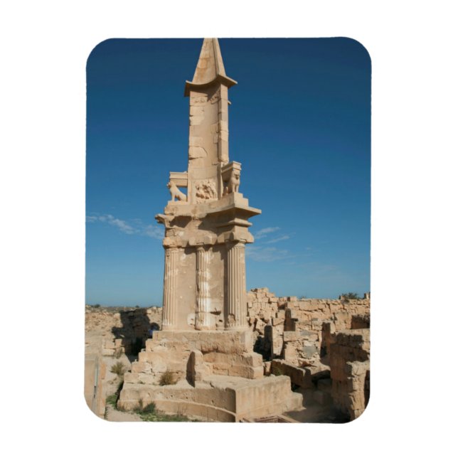 Mausoleet för Bes, Sabratha, Az Zawiyah distrikt Magnet (Vertikal)
