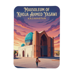 Mausoleet över Khoja Ahmed Yasawi Kazakstan Magnet